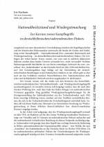 Nationalbesitzstand und Wiedergutmachung: Zur Karriere zweier Kampfbegriffe im deutschböhmischen/sudetendeutschen Diskurs